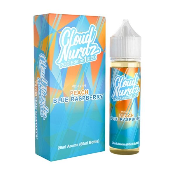 Cloud Nurdz Peach Blue Raspberry Pod Edition Iced 60ml