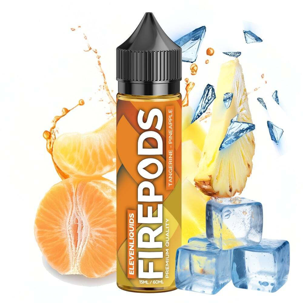 Eleven Liquids Flavor Shot Firepods 60ml Tangerine Pineapple Ice - Image 1