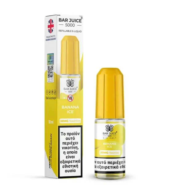 Bar Juice 5000 Banana Ice 10ml 20mg Nic Salts