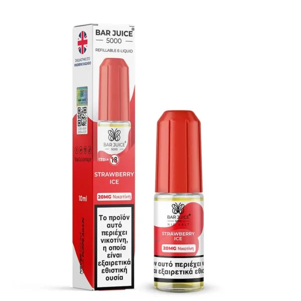 Bar Juice 5000 Strawberry Ice 10ml 20mg Nic Salts