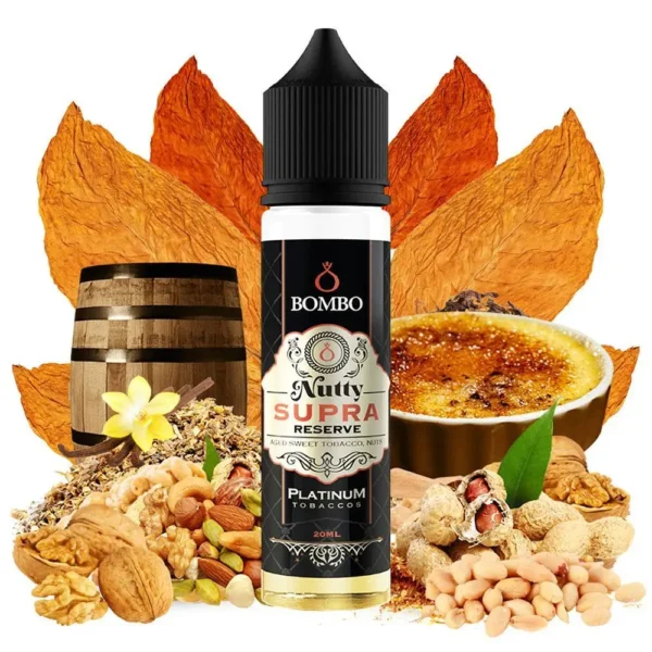 Bombo Platinum Tobaccos Nutty Supra Reserve 60ml Flavorshot