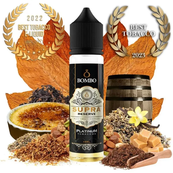 Bombo Platinum Tobaccos Supra Reserve 60ml Flavorshot