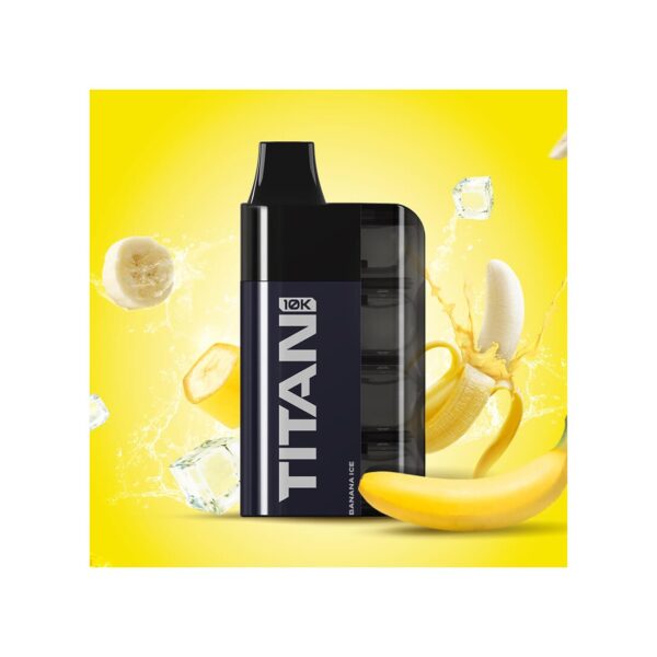 TITAN 10K Puffs Banana Ice 8x2ml 20mg