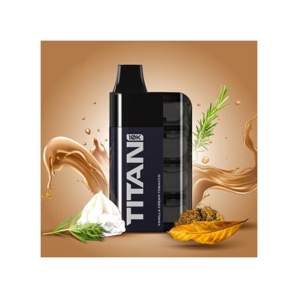 TITAN 10K Puffs Vanilla Cream Tobacco 8x2ml 20mg