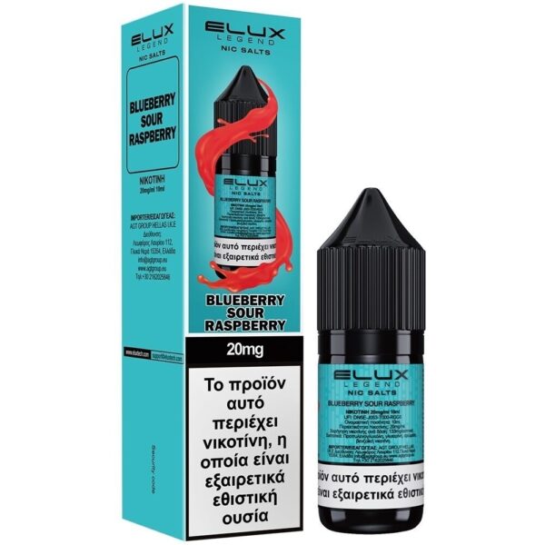 Elux Bueberry Sour Raspberry Salt 20mg 10ml