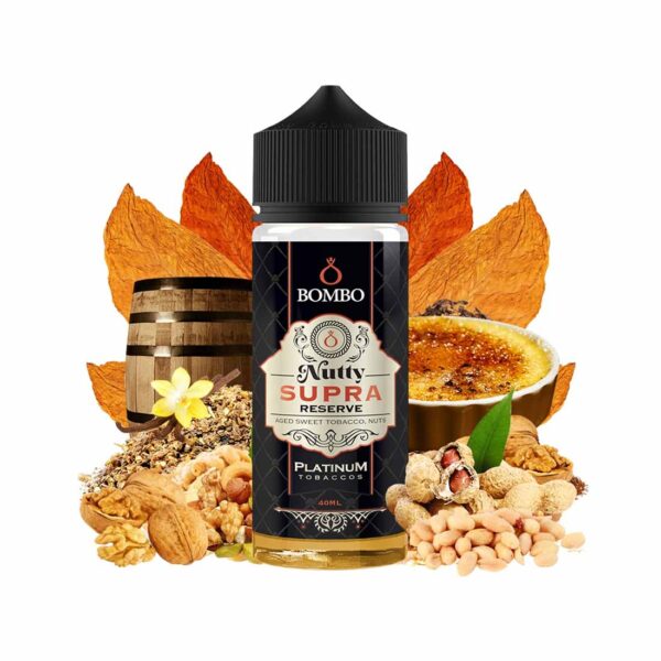 Bombo Platinum Tobaccos Nutty Supra Reserve 120ml Flavorshot