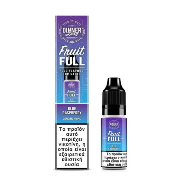Dinner Lady Fruit Full Bar Salts Blue Raspberry 10ml 20mg